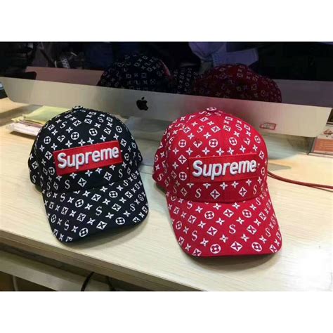 real supreme lv hat|supreme x Louis Vuitton jacket.